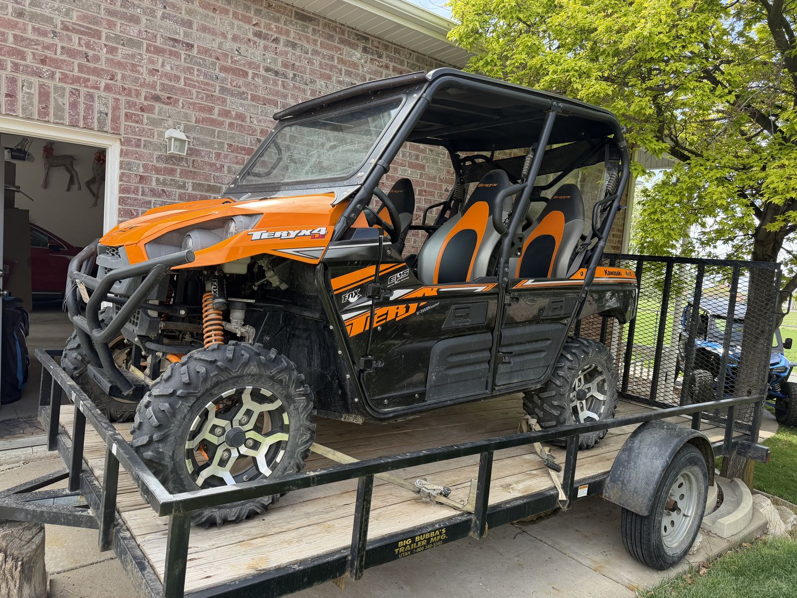 2019 TERYX 4 800 CC AND 14 FT TRAILER
