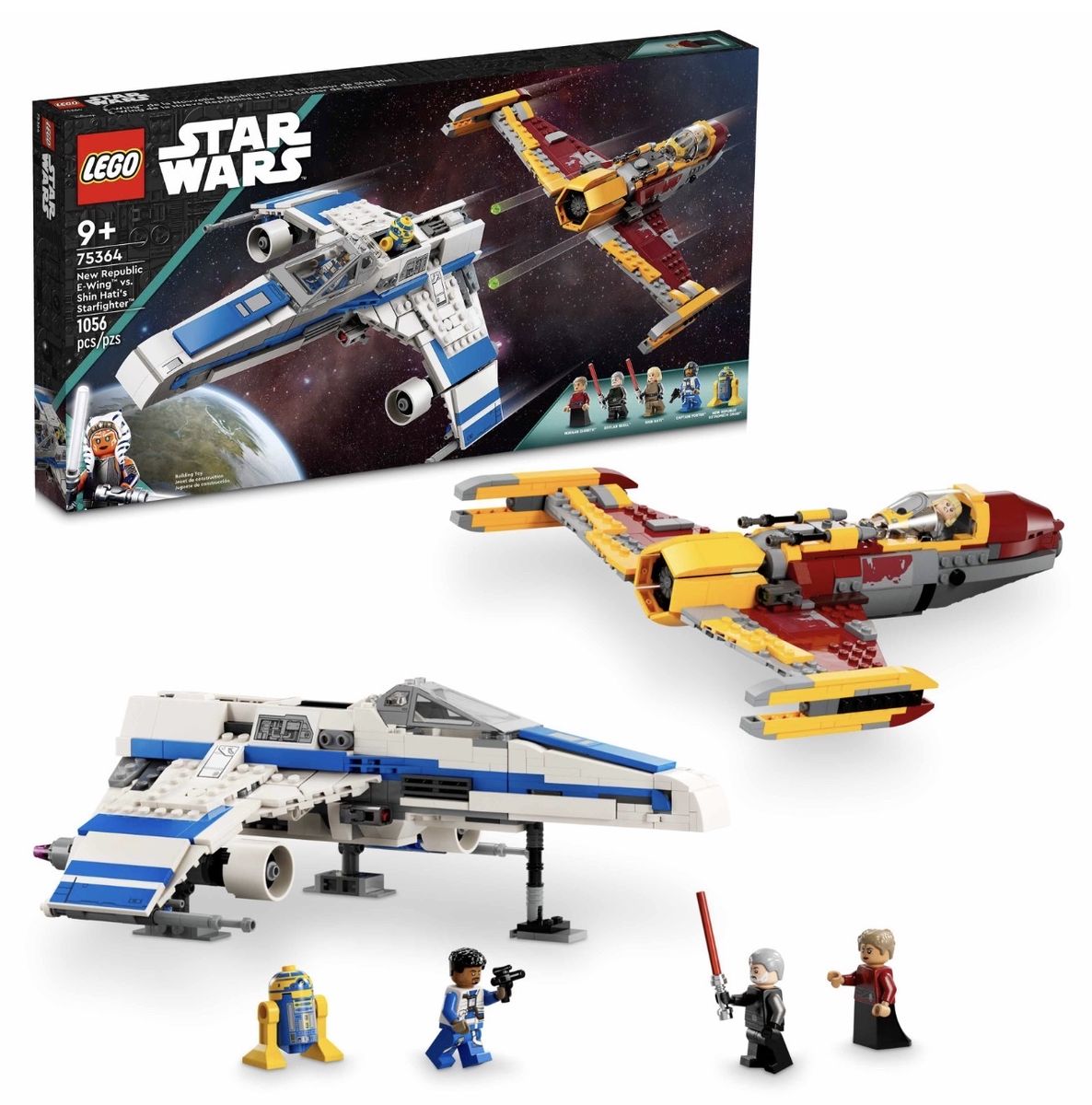 LEGO Star Wars New Republic E-Wing vs Shin Hati’s Starfighter 75364