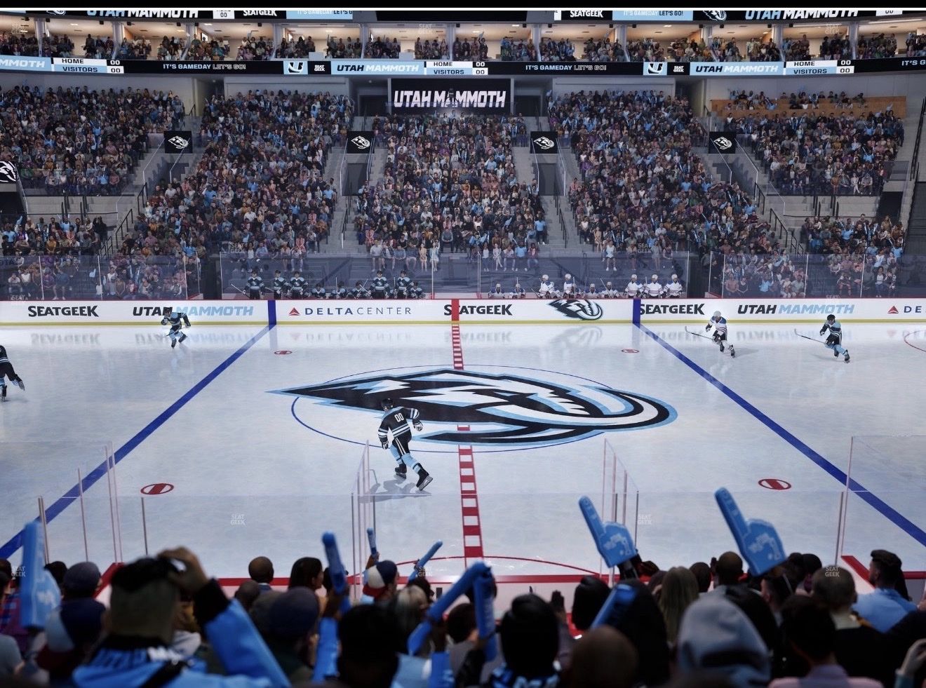 Utah Mammoth Season Tickets Center Ice club suits parking included