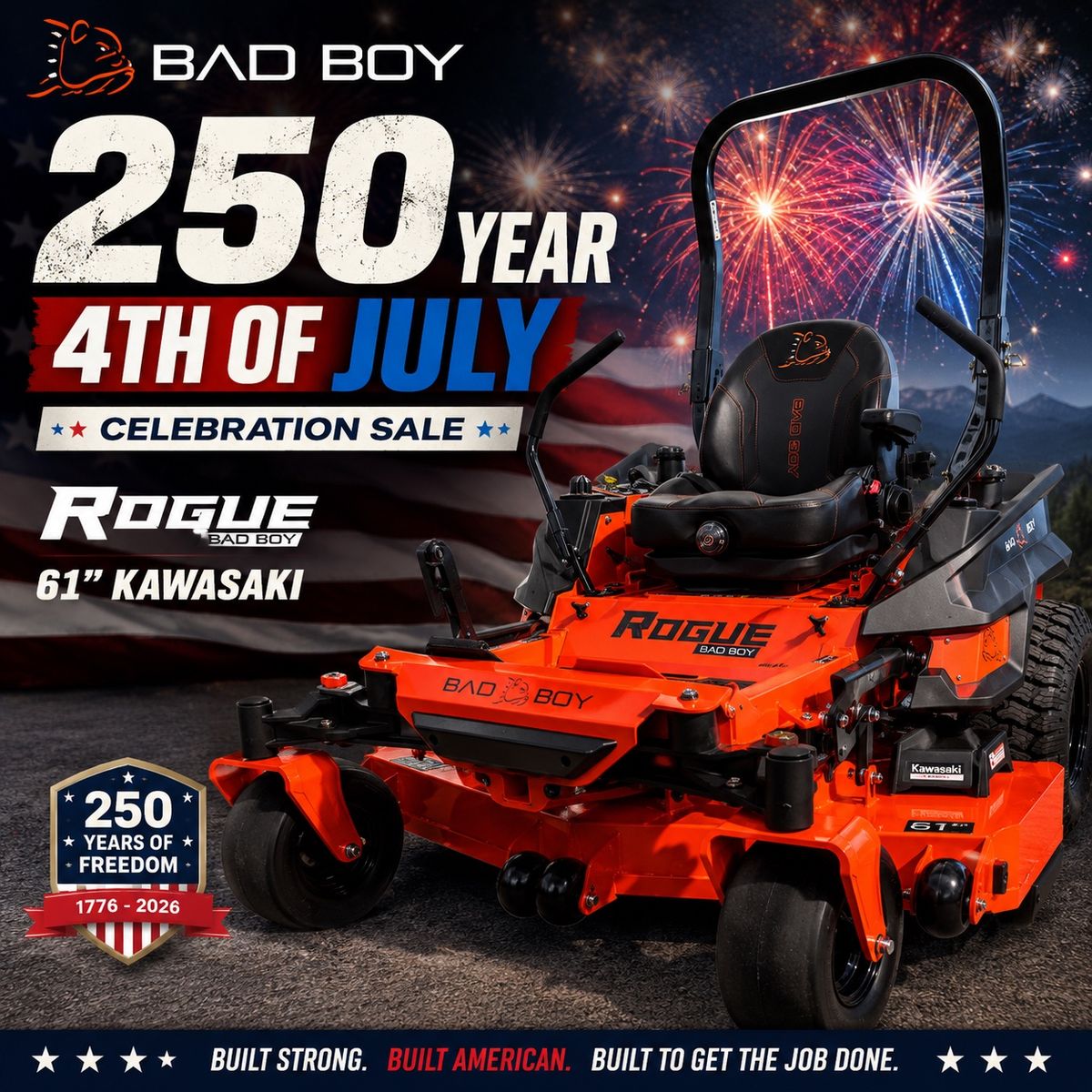 Bad Boy Rogue 61” 4th of July Sale!