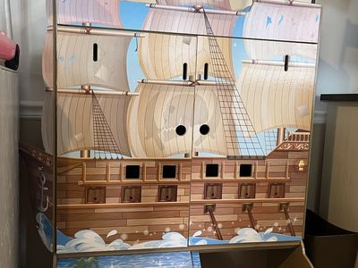 KidKraft Pirate's Cove Play Set/Bookcase - Multi-level with Storage, Great for Kids