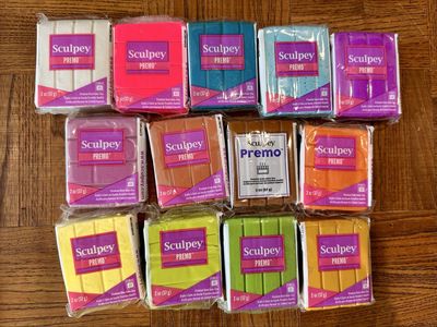 Polymer Clay Lot – Sculpey Premo Assorted Colors