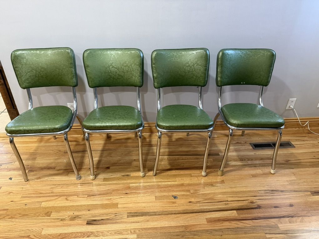 Vintage F. S. Harmon Chrome  Dining Chairs