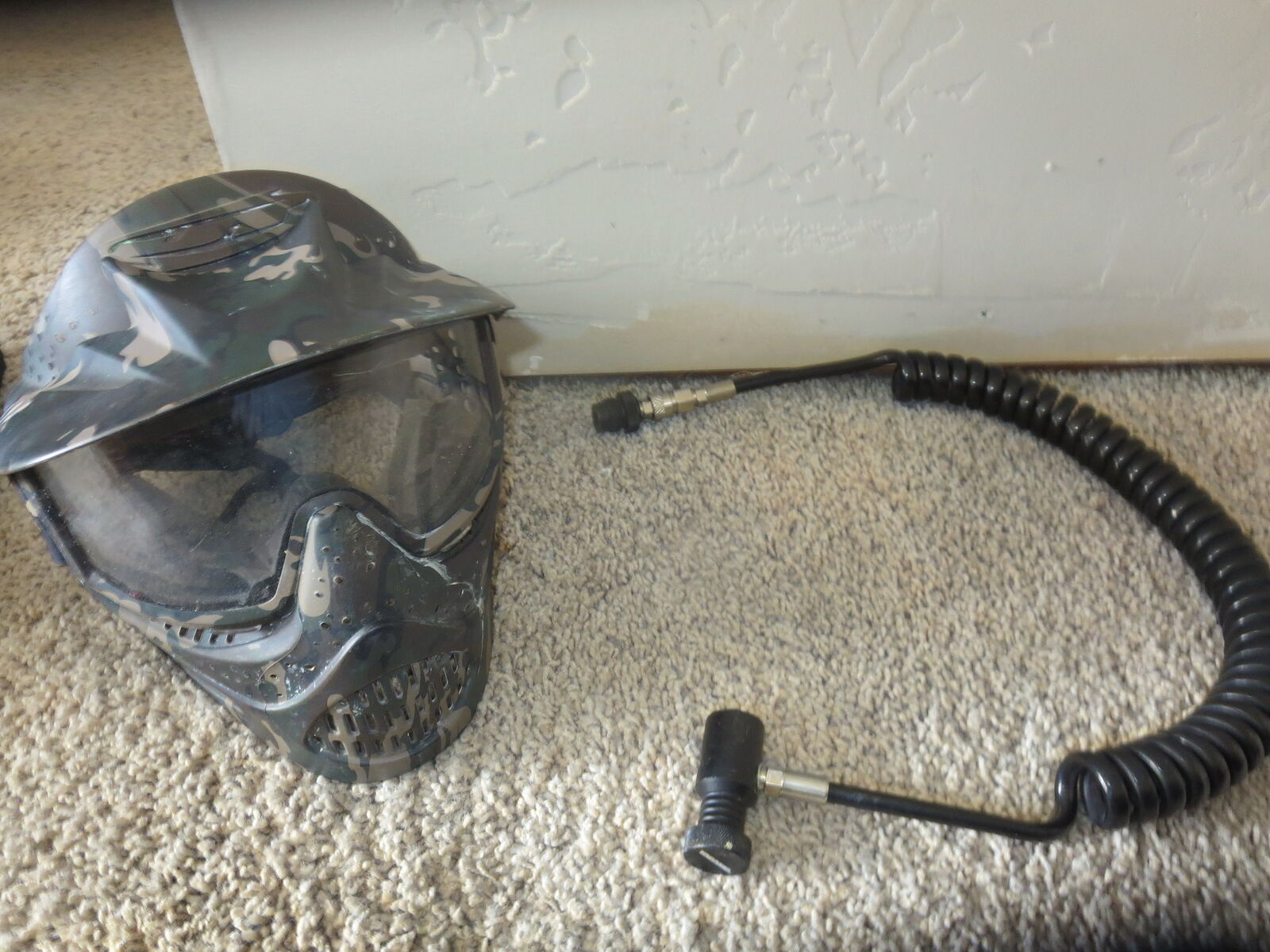 Paintball mixed lot mask remote line 2 harness