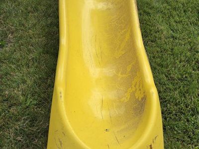 Yellow Plastic Playground Slide