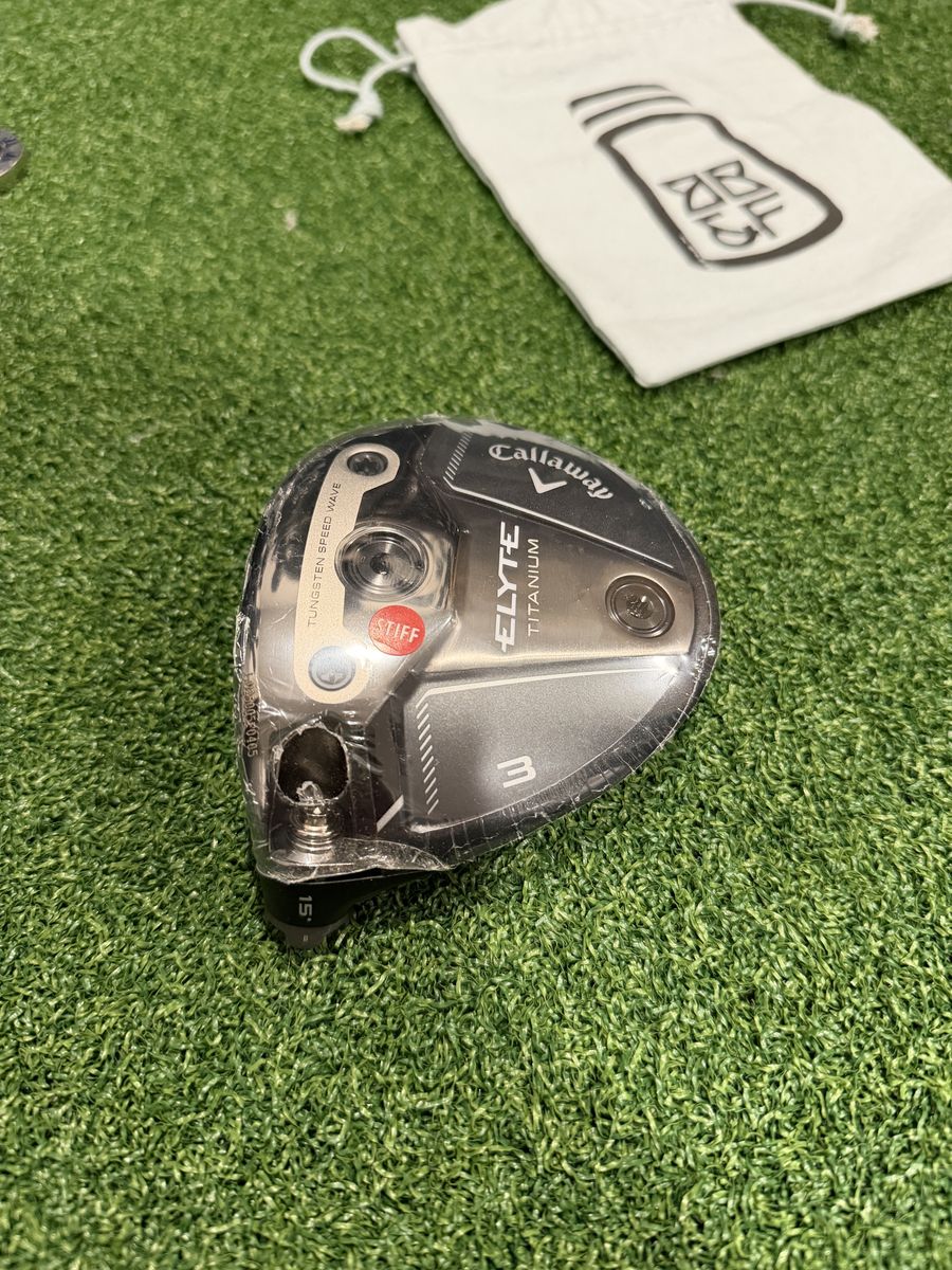 New LH Callaway Elyte Titanium 3 Wood 15* Head Only