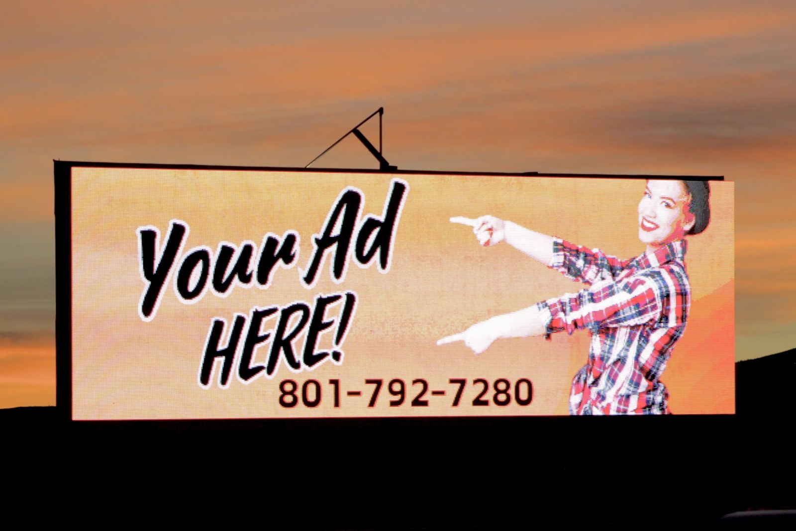 Rent space on Electric billboard