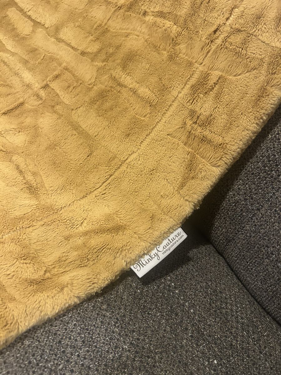 Minky Couture Gold Blanket