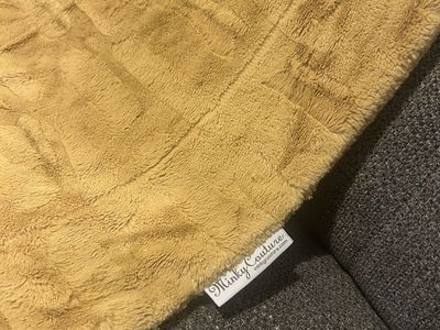 Minky Couture Gold Blanket