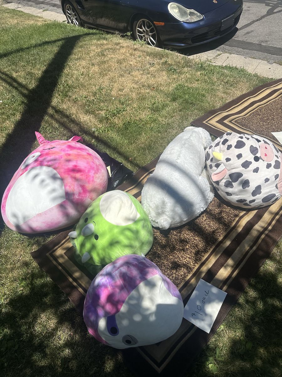 Squishmallows Plush Toy Lot - 5 Assorted Large Character Squishmallows, Good Condition