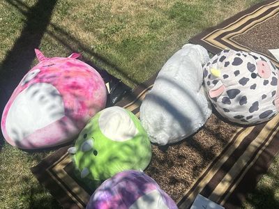 Squishmallows Plush Toy Lot - 5 Assorted Large Character Squishmallows, Good Condition