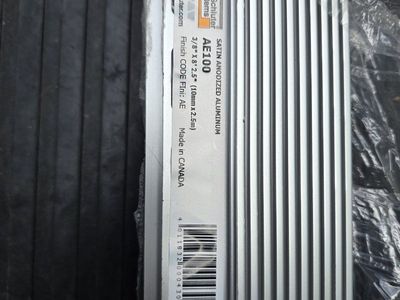 Schluter Systems AE100 Satin Anodized Aluminum Tile Edging Trim 3/8" x 8' 2.5" 10 pcs