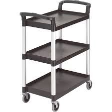 Cambro KD BC331KD Service and Busing Cart, Black 747279 #105919