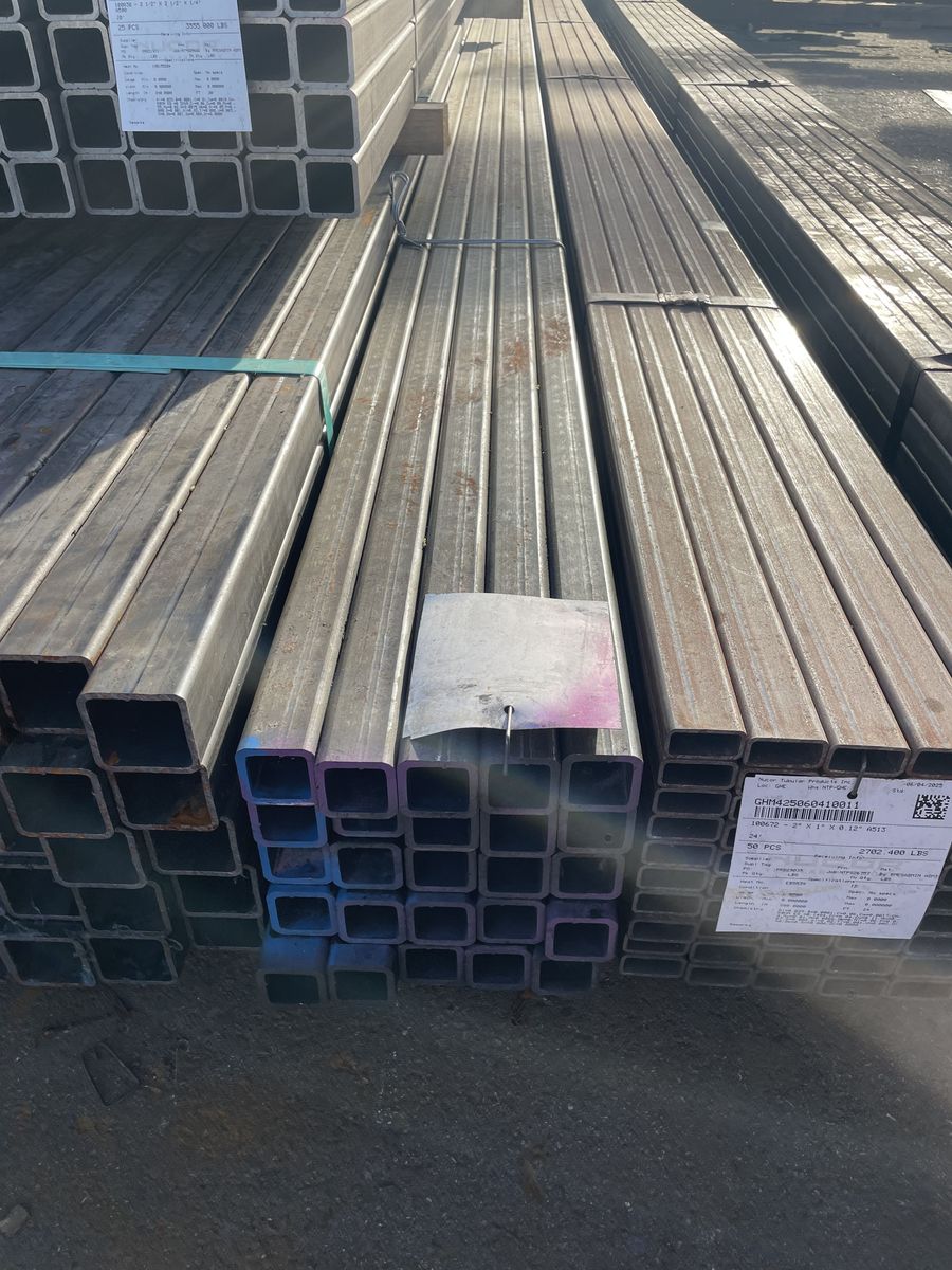 SPECIAL OFFER! Surplus Steel Square Tubing 2 x 2 x .250 x 24' - $3.94 FT.