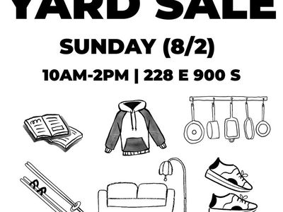 Multifamily Yard Sale SUNDAY 8/2 SLC