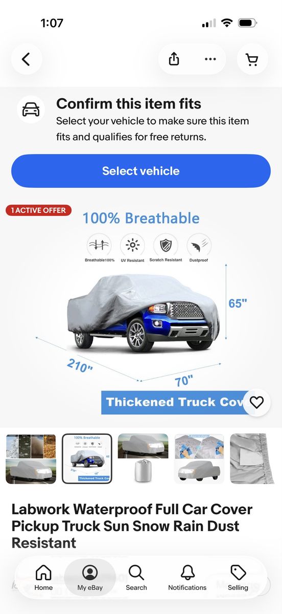 Brand New Truck Cover