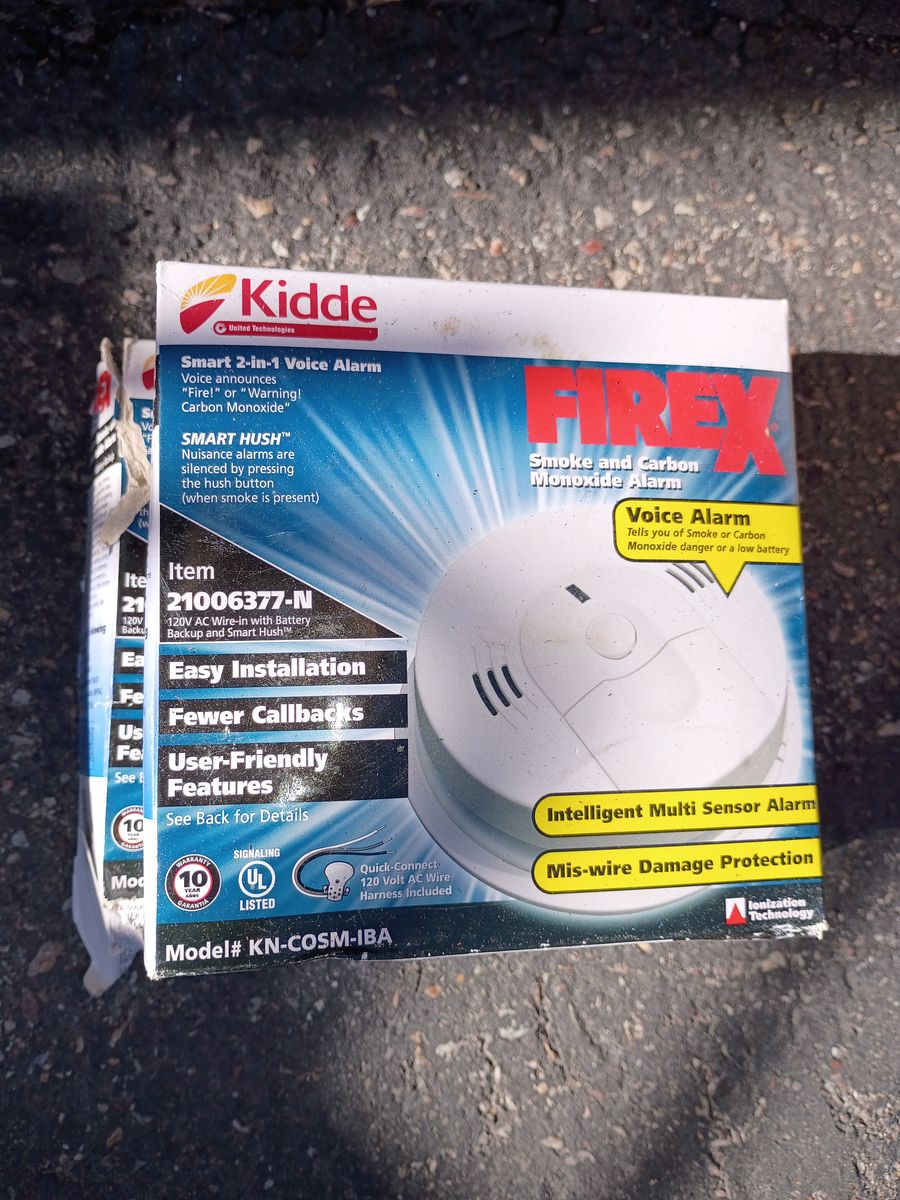 x2 FIREX Smoke and Monoxide Alarms