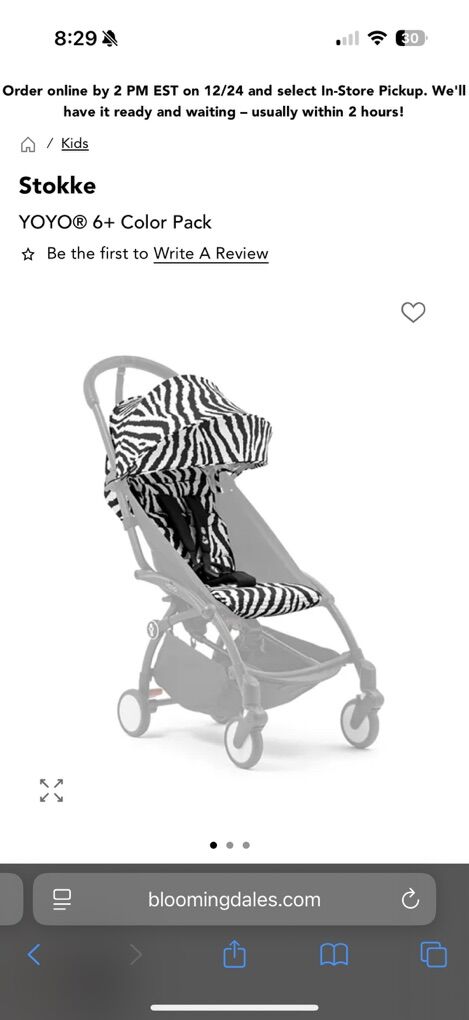 Stokke YOYO® 6+ Color Pack Zebra For Stroller