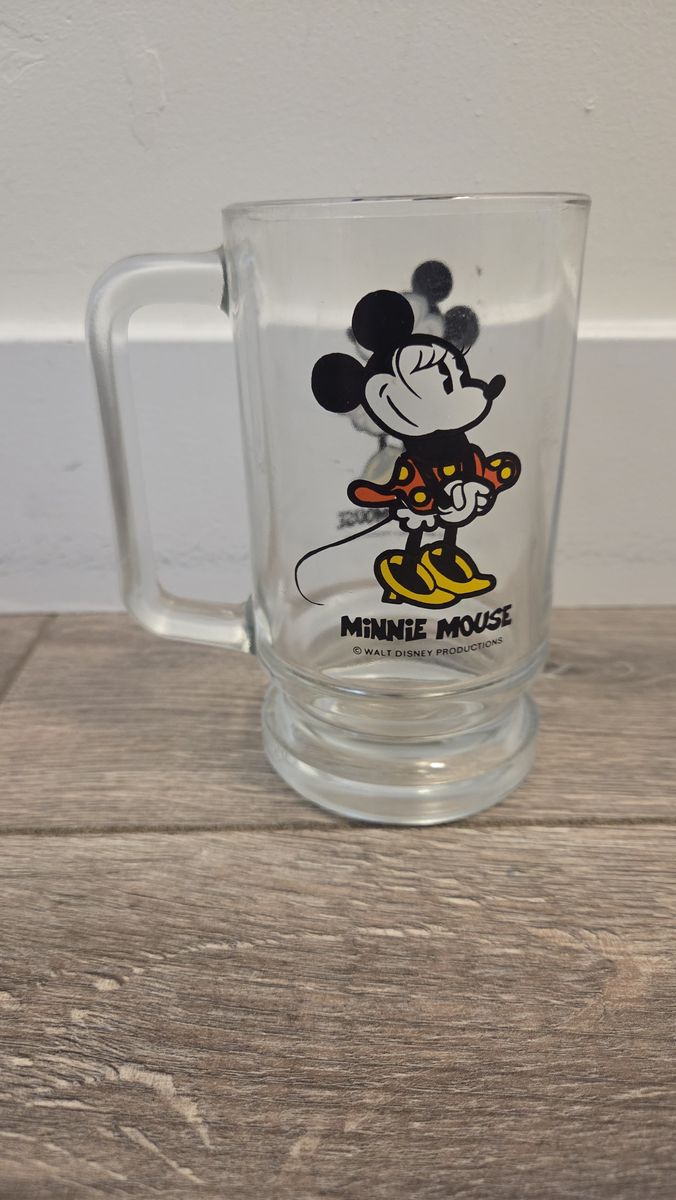Vintage Minnie Mouse Glass Mug