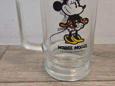 Vintage Minnie Mouse Glass Mug
