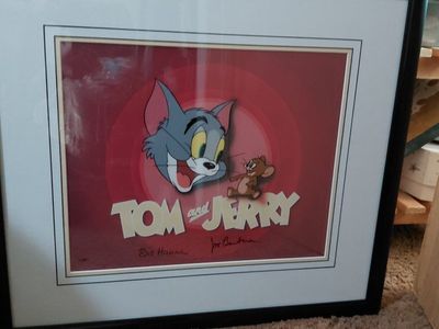 Signed Tom and Jerry Limited Edition Animation Cel #71/350 (Hanna-Barbera/WB)
