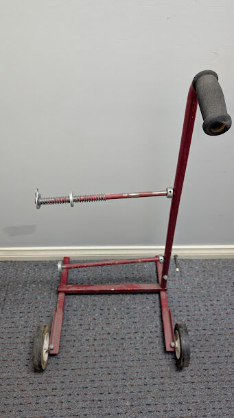 Wire Spool Holder, Up to 4 Spools Electrical Wire Rack Dispenser with Wheels