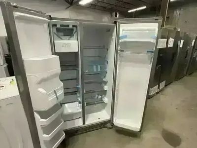 NEW WHIRLPOOL 25 C FT STAINLESS SIDE BY SIDE