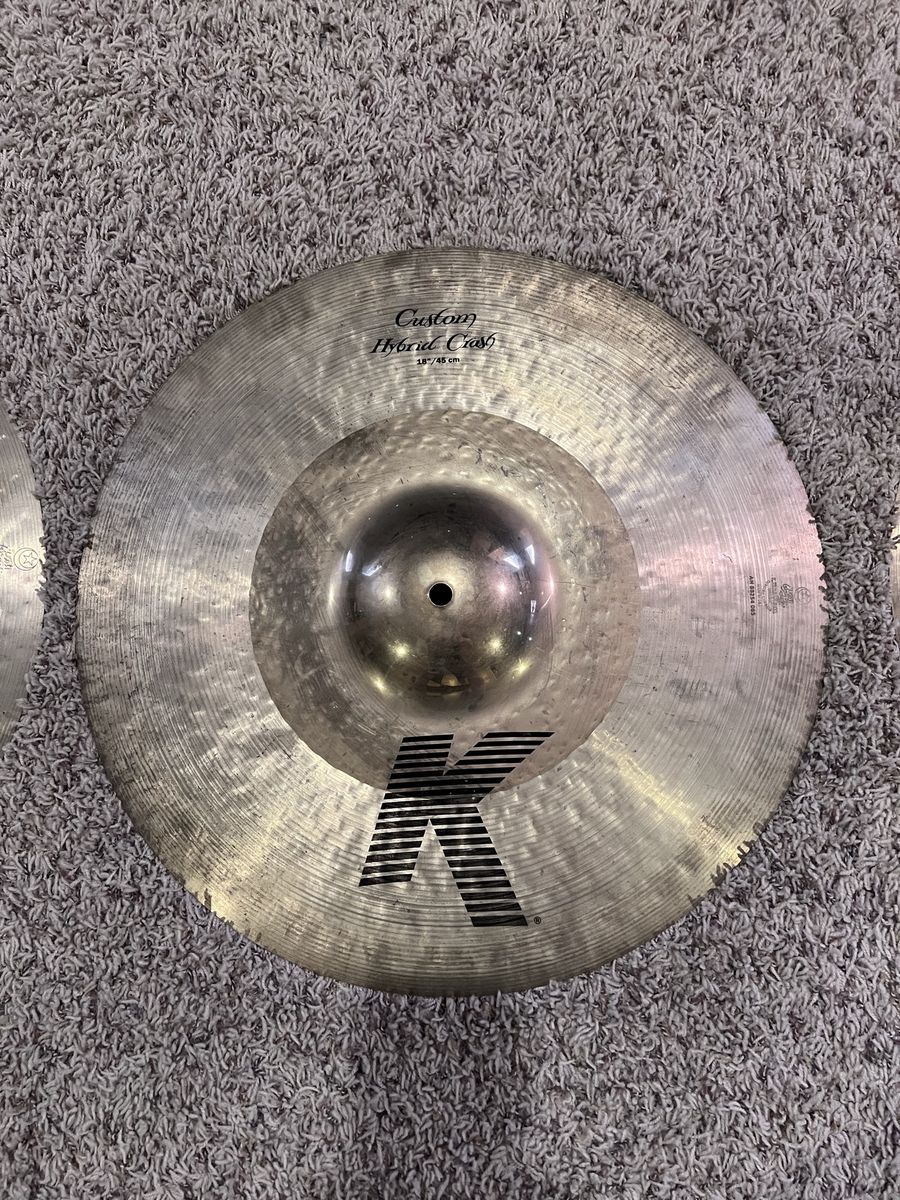 18" Zildjian K Custom Hybrid crash cymbal