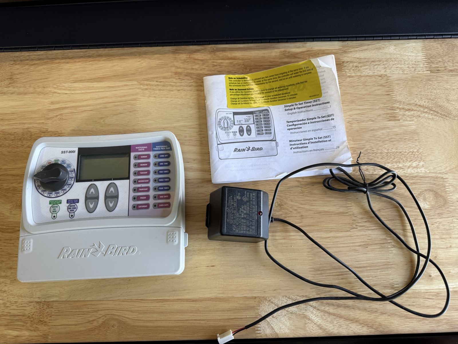 Rainbird SST-900i Sprinkler Controller w/ Manual