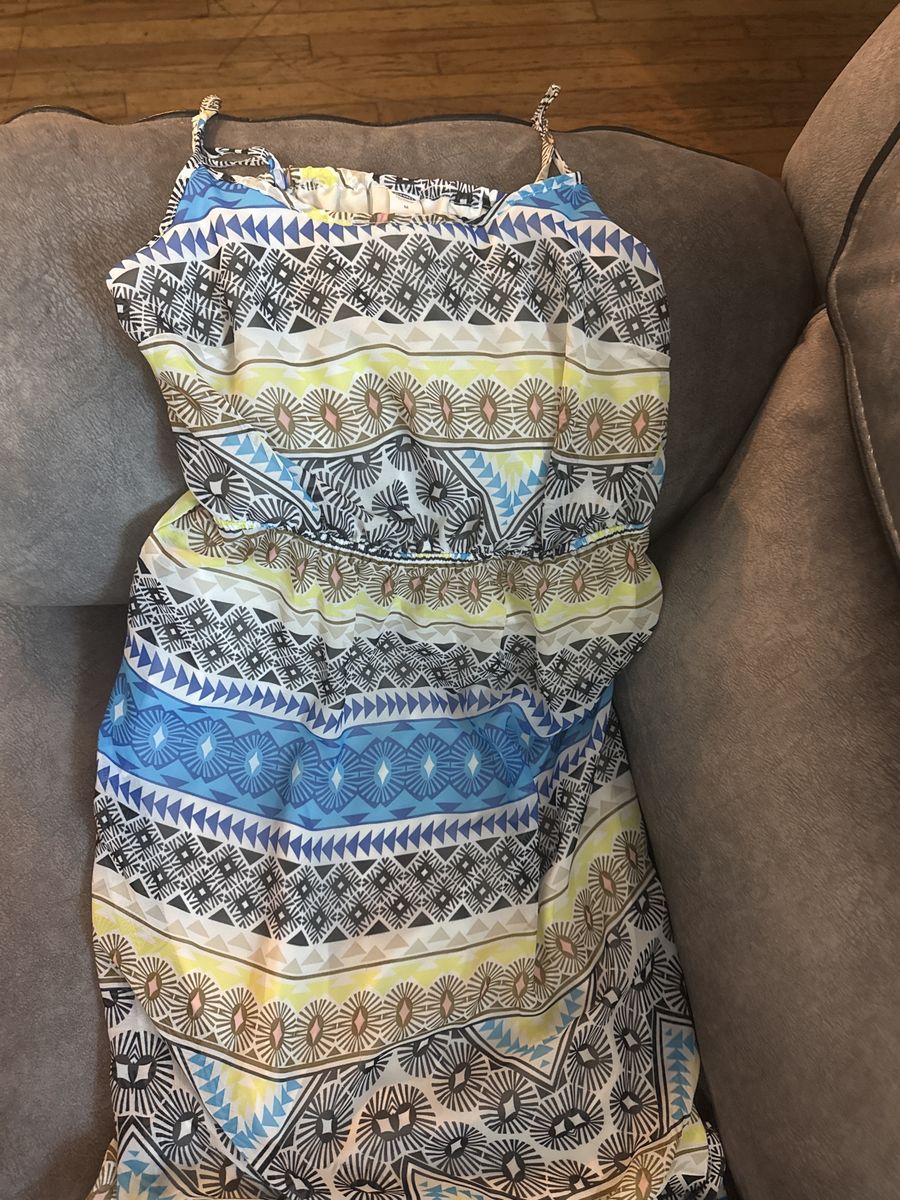 Old Navy Women's Geometric Print Spaghetti Strap Maxi Dress Size M