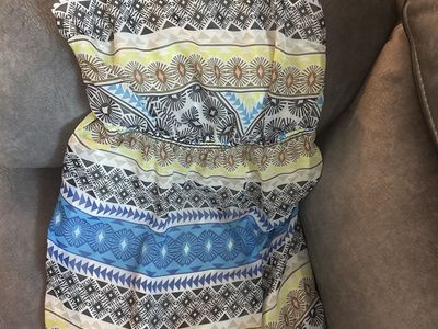 Old Navy Women's Geometric Print Spaghetti Strap Maxi Dress Size M