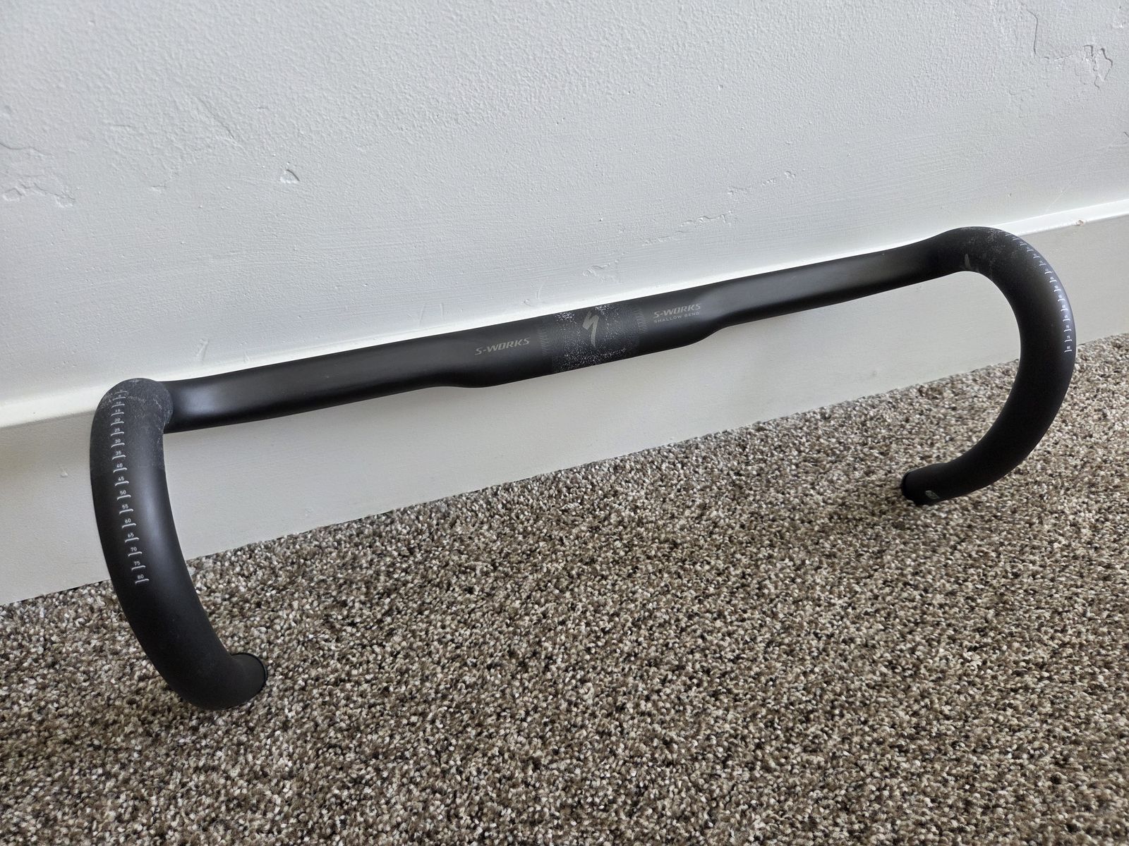 42cm Specialized S-WORKS Shallow Bend Carbon Compact Road Handlebar, TAKE OFF