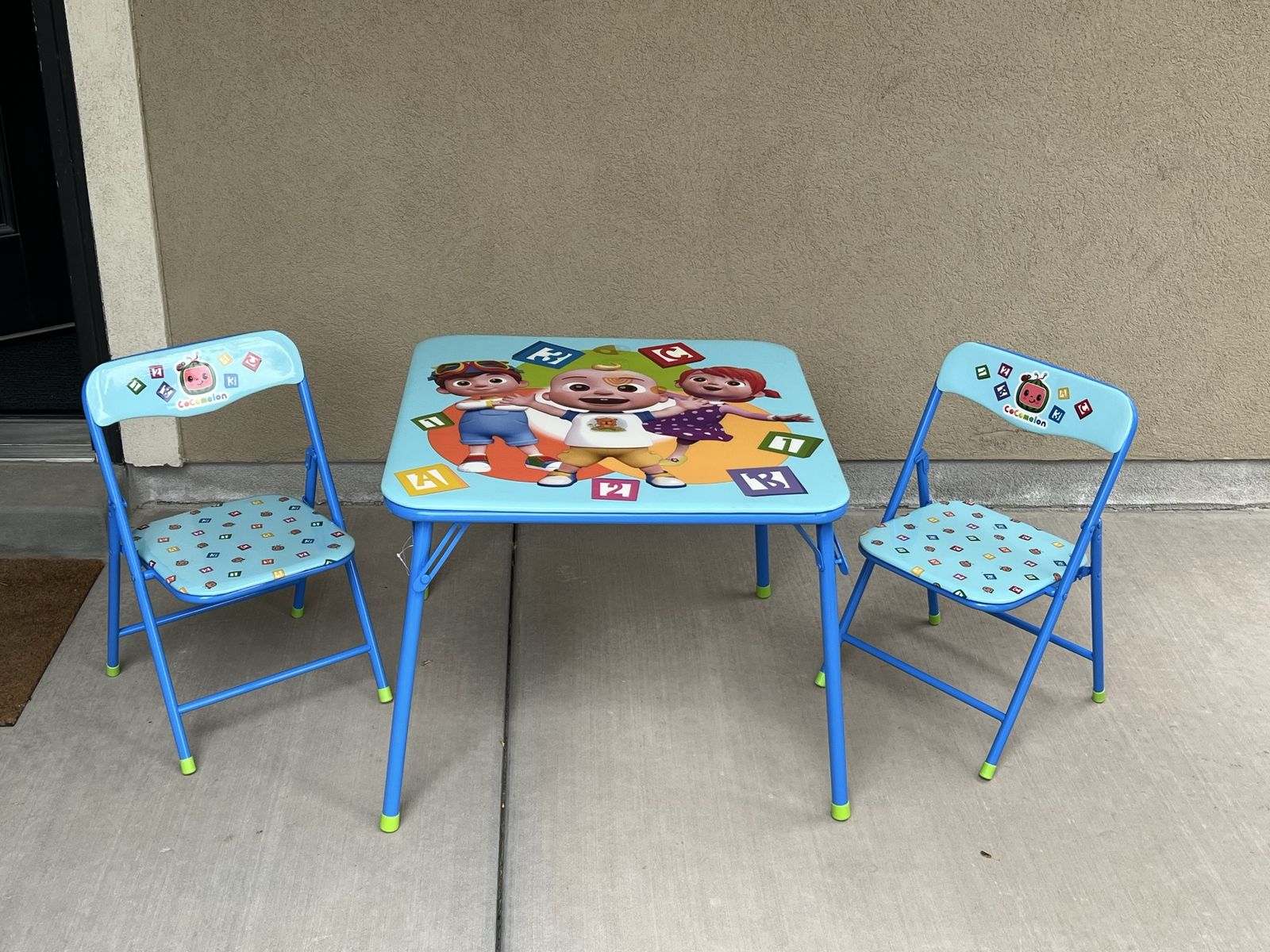 Cocomelon 3 Piece Childrens Table and Chair Set