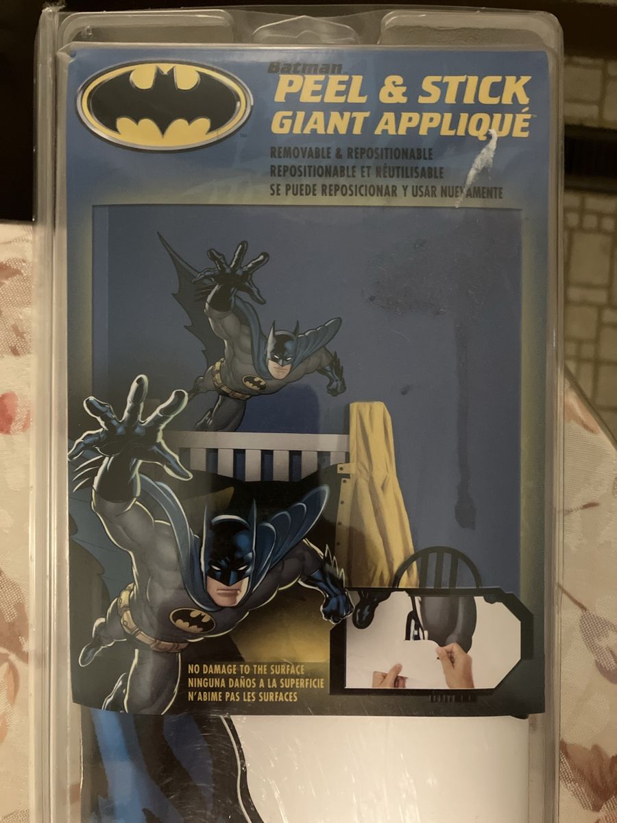 Batman Giant Wall Applique Peel & Stick Removable Decal York RoomMates