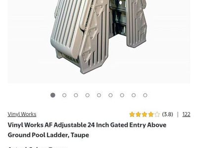 Vinyl Works Model AF Step Pool Entry with Gate