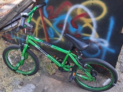 green Genesis Krome BMX bike 18-inch wheels and a sturdy steel frame. $50. pick up only in Orem cash or Will hold with venmo or