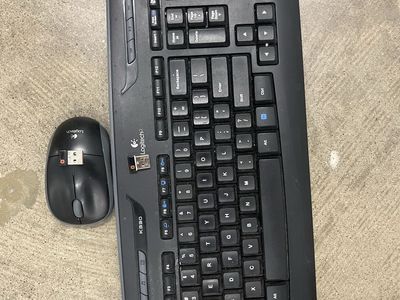 Logitech K330 Wireless Keyboard and M215 Wireless Mouse Combo with USB Receivers