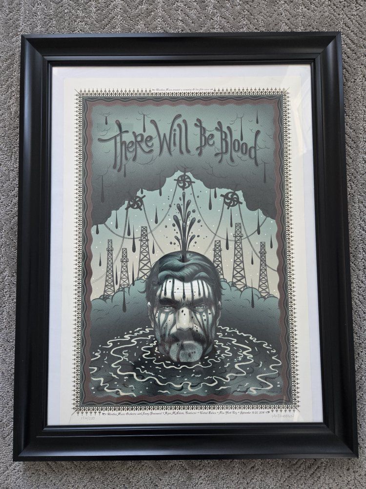 There Will Be Blood Framed Movie Poster Print Art Numbered 156/250