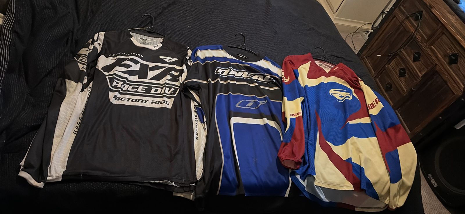 Motocross Racing Jerseys Lot of 3 - FXR, O'Neal, and Answer Riding Shirts
