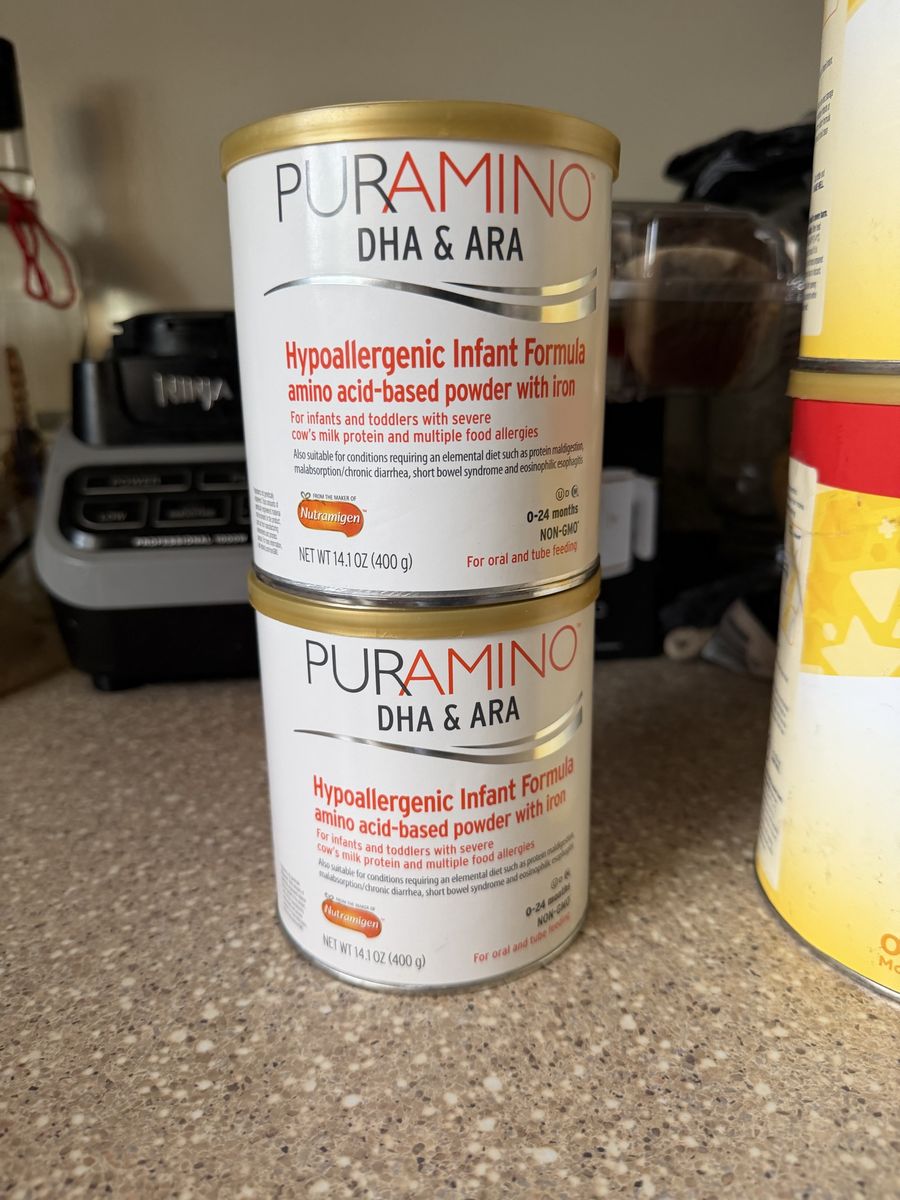 Puramino DHA & ARA Hypoallergenic Infant Formula 14.1oz Cans (2 Pack)