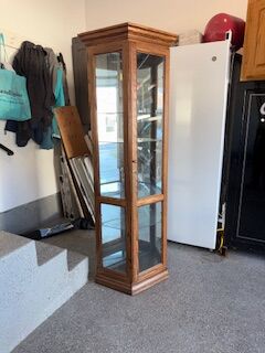 Oak Curio Cabinet