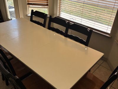 FREE Used 8 Person Wood Chair And Table