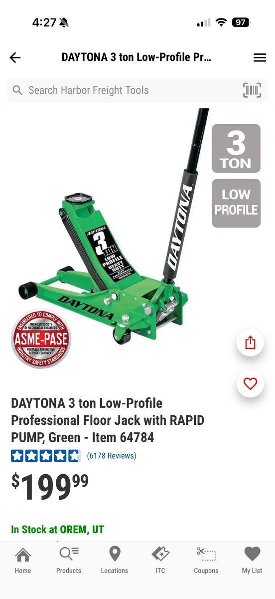 Daytona Jack & Jack Stands