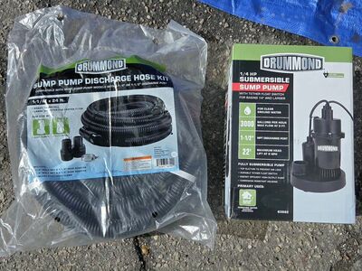 DRUMMOND Submersible Sump Pump & hose