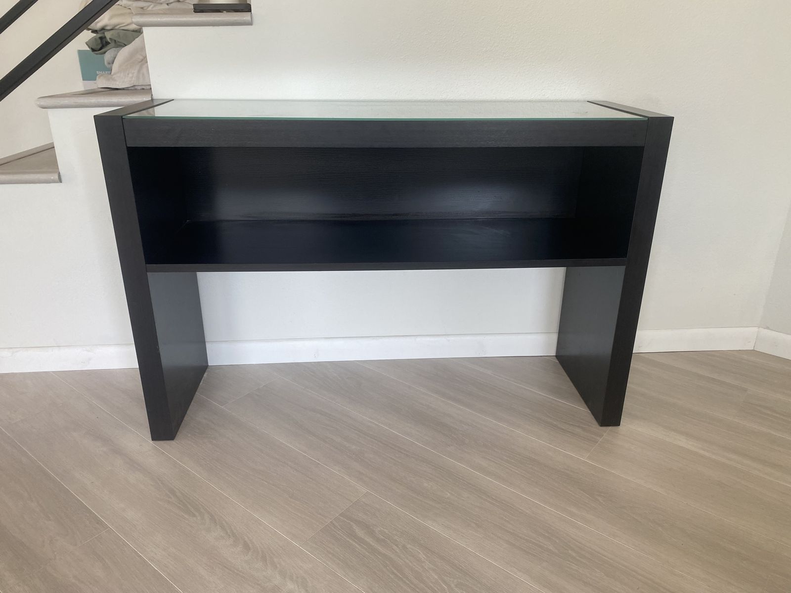 Glass top entry way/console table