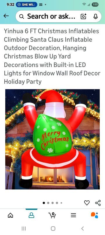 New in Box! 6ft Xmas Inflatable