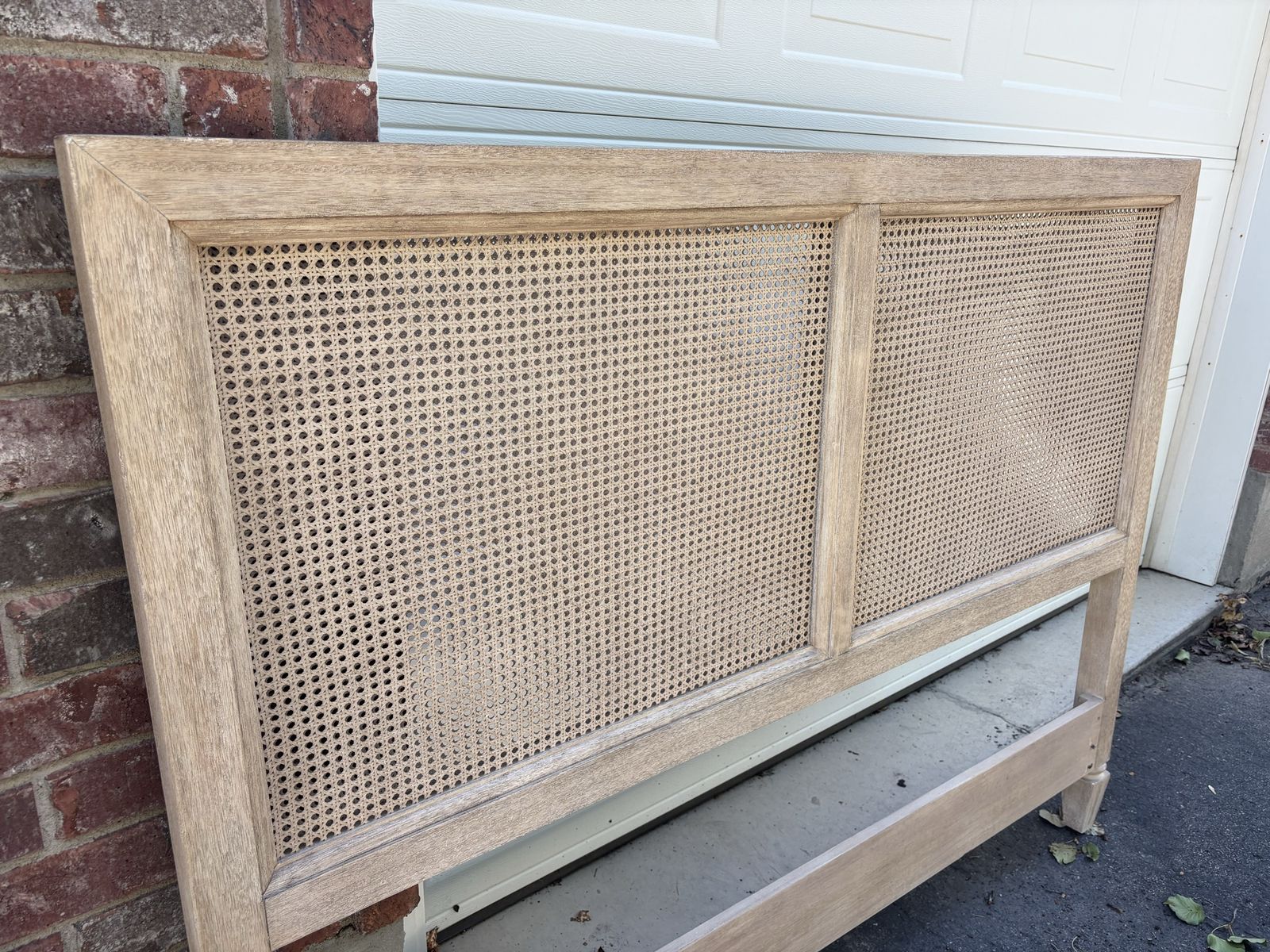 Pottery Barn Sausalito Cane Queen Headboard