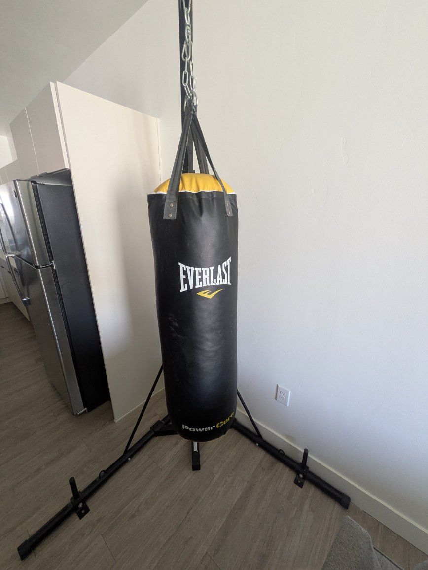 Everlast punching bag with stand