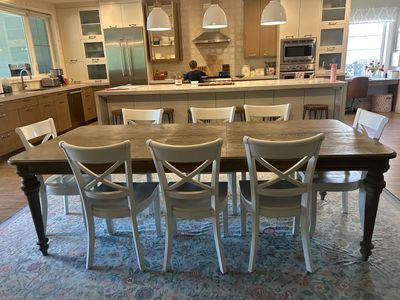 Dining Table and Crate and Barrel Chairs