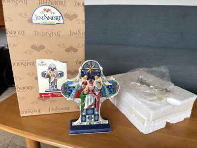 NEW Jim Shore "Behold The Savior" Nativity Cross Figure